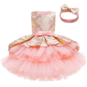 Ensemble robe de demoiselle d'honneur de mariage tutu superposé et bandeau