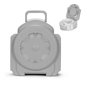 Potty de voyage anti-fuite pour tout-petits - Portable, double joint, avec poignée de transport facile et construction durable