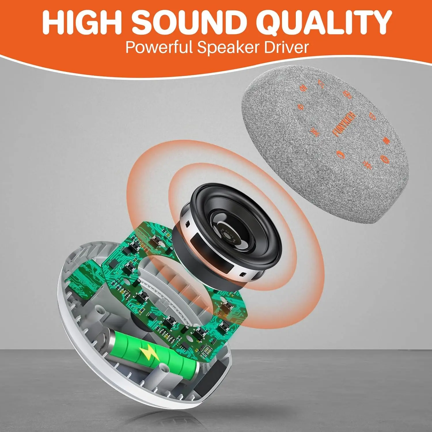 Machine à sons portable rechargeable pour le sommeil - 40 sons apaisants, veilleuse 7 couleurs, minuterie et 20 niveaux de volume (pour bébés et adultes) – Image 6