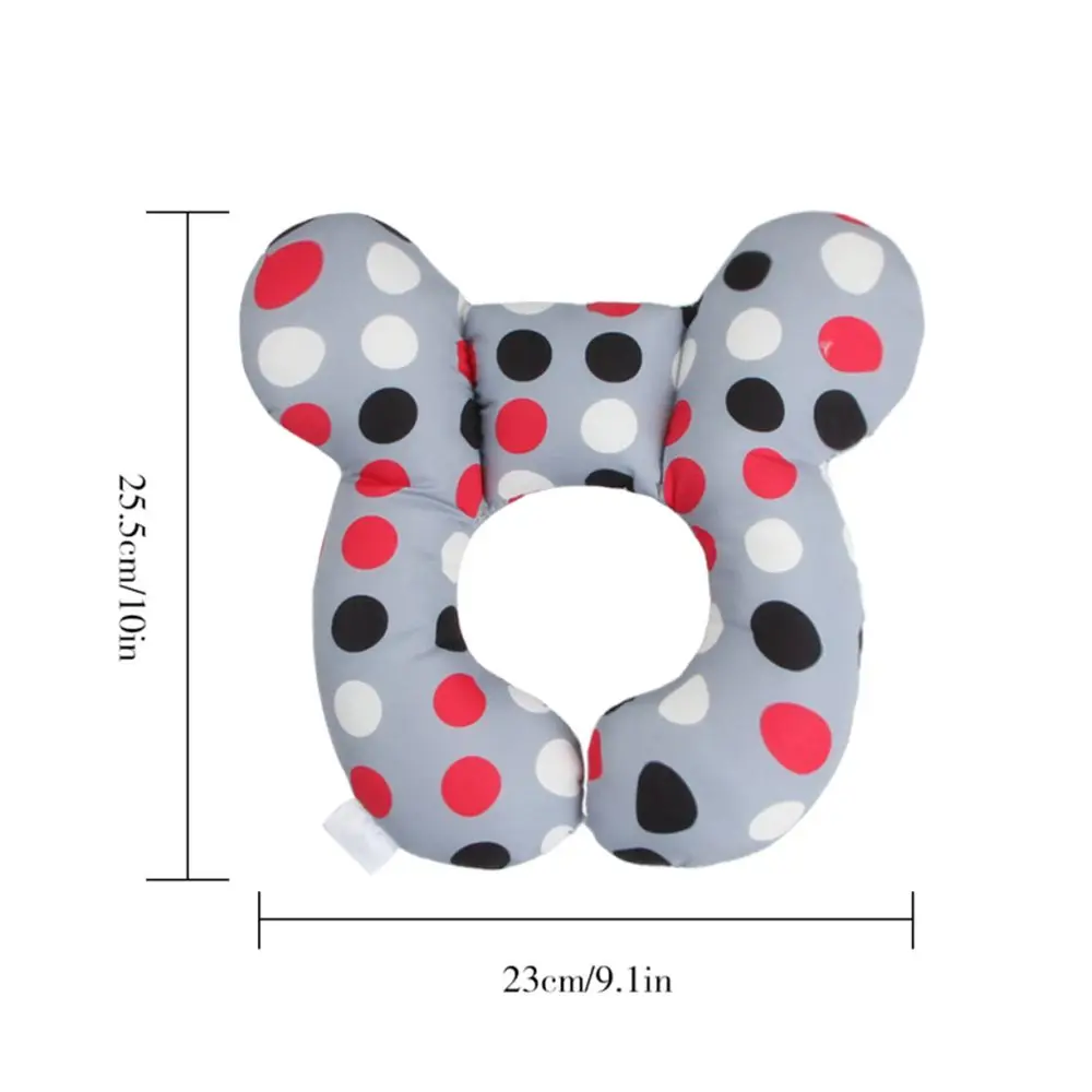 Coussin de protection en U pour la tête et le cou de bébé — Coussin de voyage doux pour sièges auto et poussettes | 25 × 23 cm (9,8 × 9,1 po) – Image 3