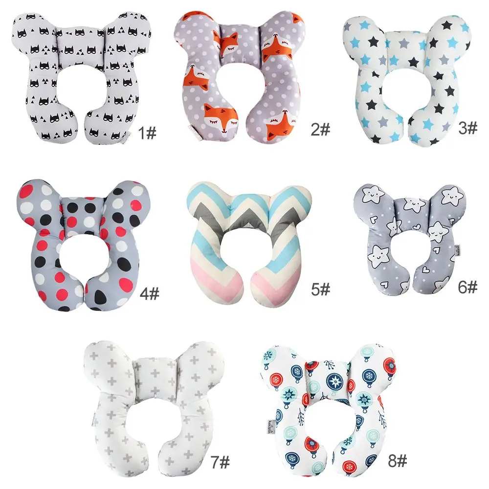Coussin de protection en U pour la tête et le cou de bébé — Coussin de voyage doux pour sièges auto et poussettes | 25 × 23 cm (9,8 × 9,1 po) – Image 6