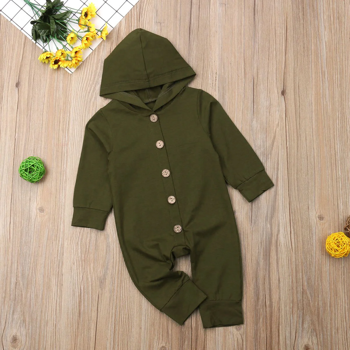 Grenouillère à capuche pour bébé – Image 4