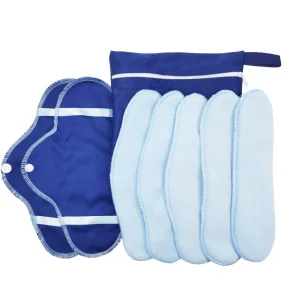 Serviettes hygiéniques lavables en tissu – Serviettes hygiéniques douces et lavables pour les femmes, soins post-partum et hygiène quotidienne