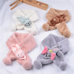 Écharpe chaude d'extérieur mignonne pour bébé avec dessin animé