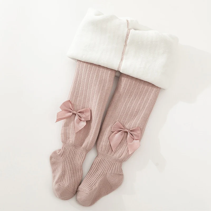 Collants mignons en coton avec nœud papillon pour filles – Image 4