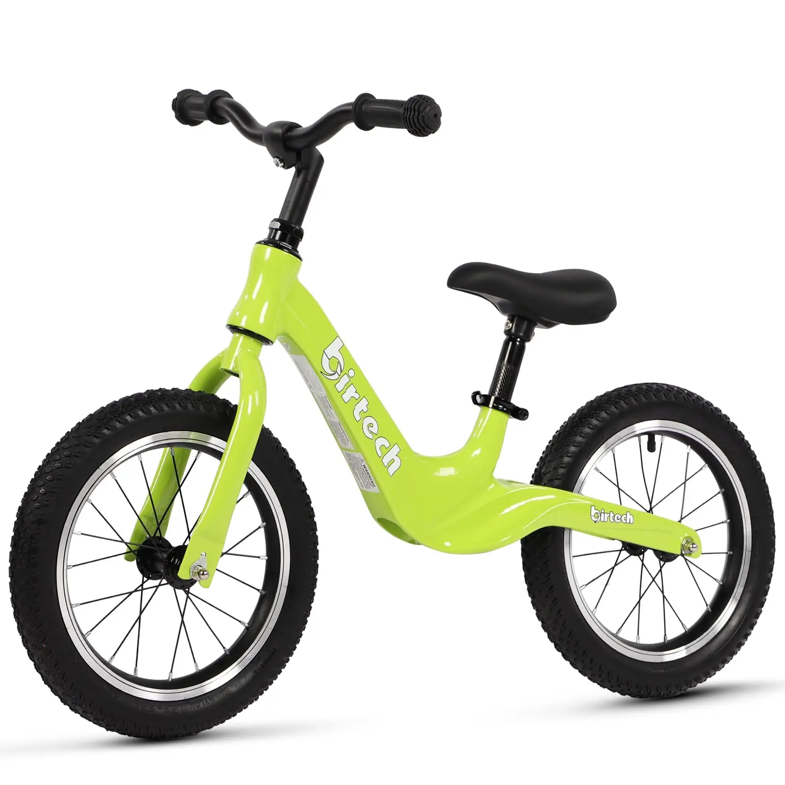 Vélo d'équilibre pour enfants de 14" pour les enfants de 3, 4, 5, 6 ans, garçons et filles, pneus gonflables avec cadre en alliage de magnésium, bicyclette légère sans pédales pour apprentissage des tout-petits – Image 7