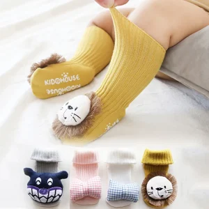 Chaussettes antidérapantes en coton à motifs de dessins animés