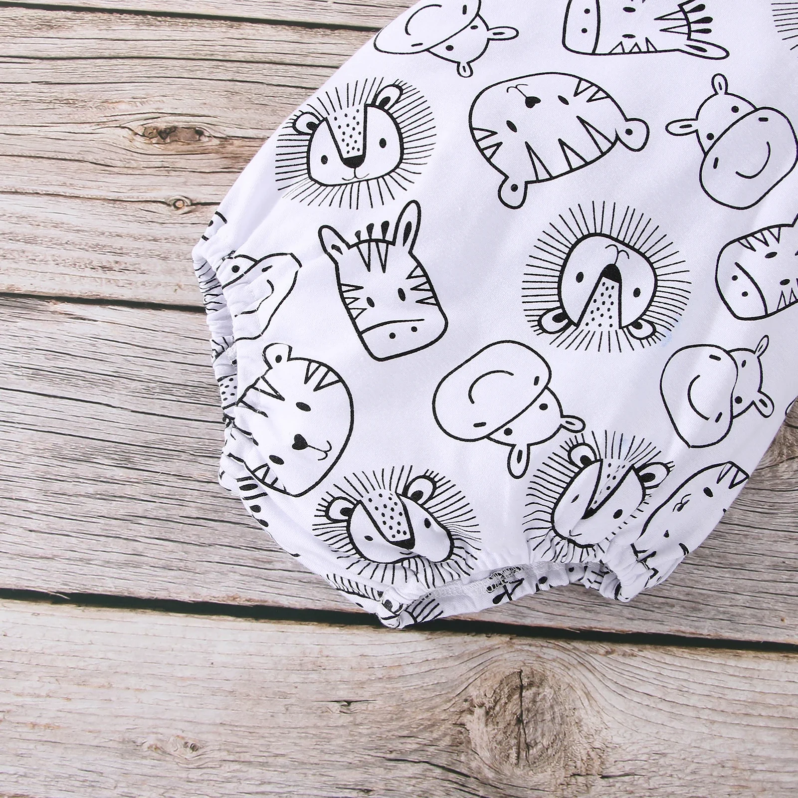 Combinaison sans manches à imprimé animal pour bébé garçon – Image 6