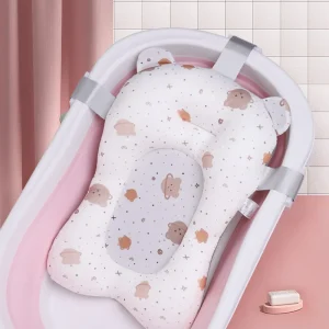 Tapis de bain pour bébé motif dessin animé - Antidérapant, pliable et confortable
