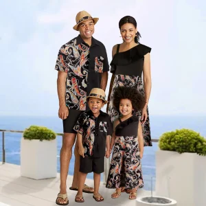 Tenues familiales aux textures uniques