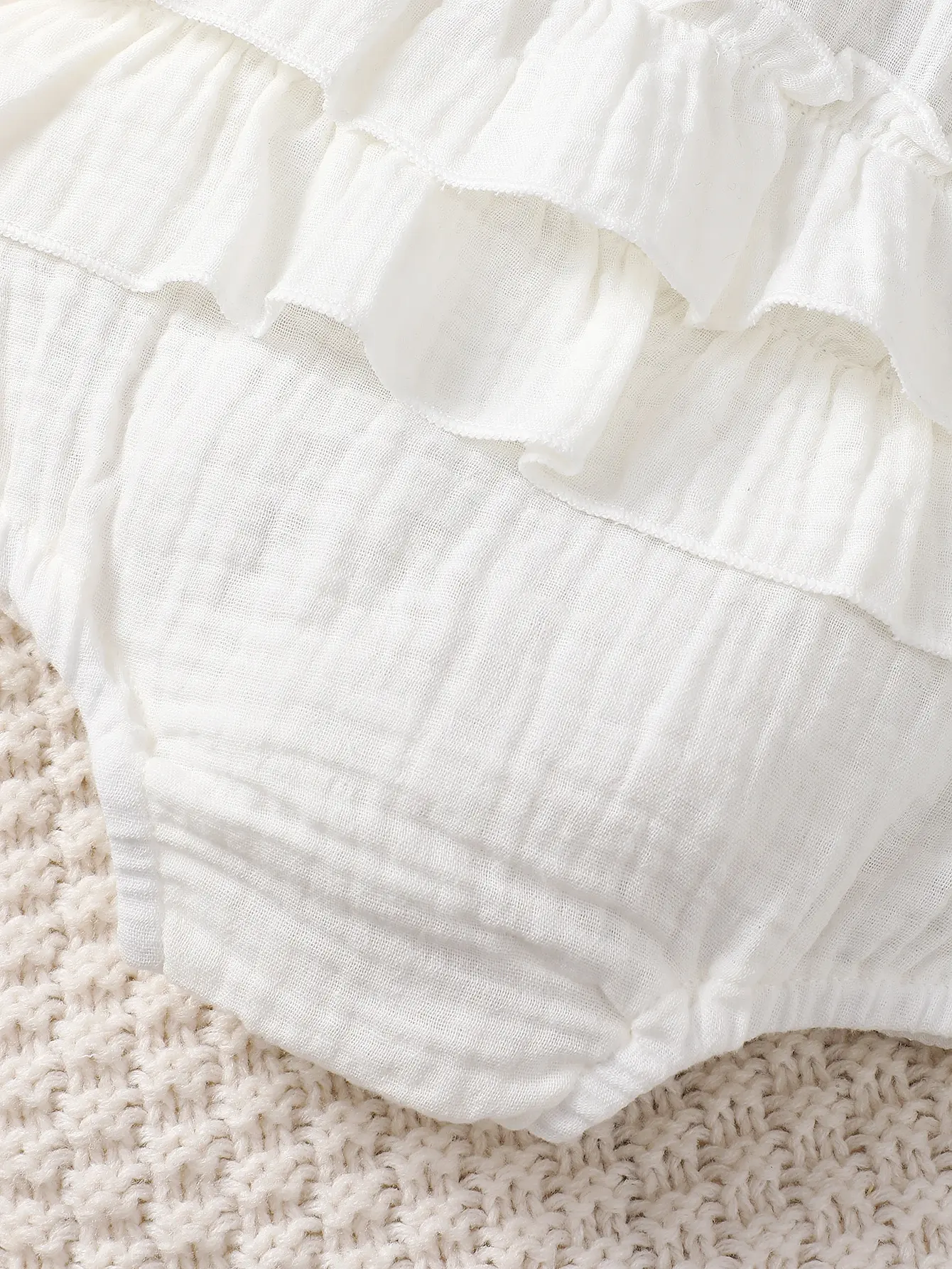 Robe blanche dos nu pour nouveau-né fille – Image 9