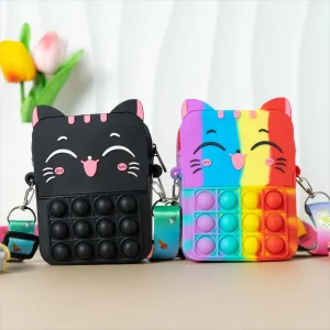 Porte-monnaie messager en forme de chat mignon