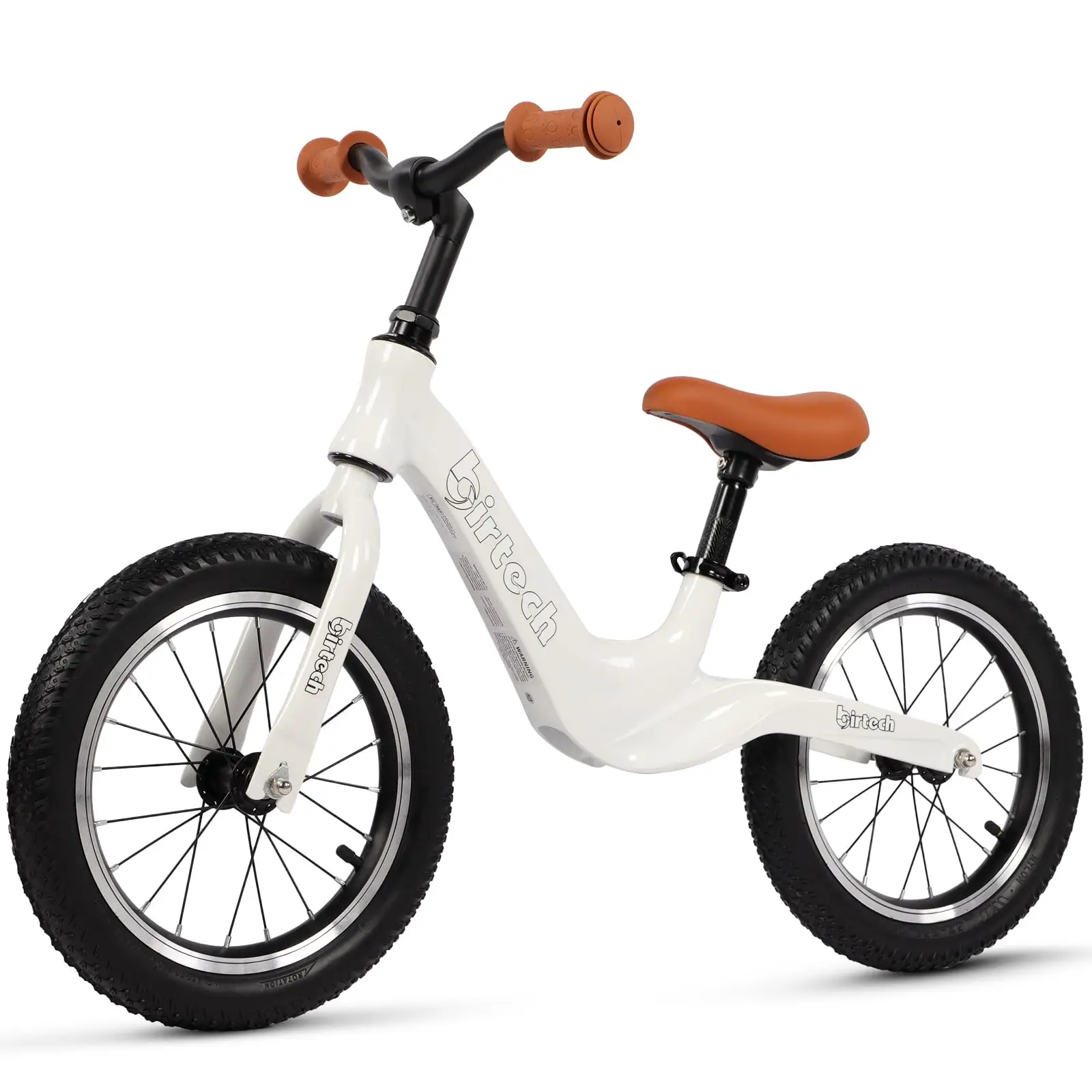 Vélo d'équilibre pour enfants de 14" pour les enfants de 3, 4, 5, 6 ans, garçons et filles, pneus gonflables avec cadre en alliage de magnésium, bicyclette légère sans pédales pour apprentissage des tout-petits