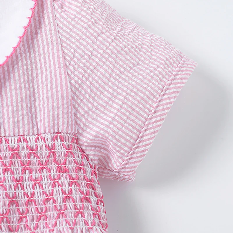 Robe de plage rose : robe de soirée festive à imprimé lapin – Image 3
