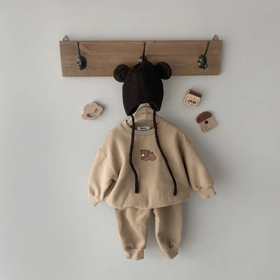 Ensemble sweat-shirt et pantalon pour bébé avec ballon – Image 2