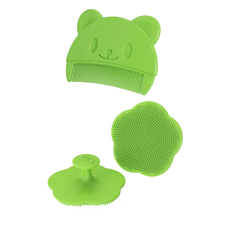 Ensemble de soins capillaires pour bébé : peigne pour la tête et peigne doux pour le bain – Image 8