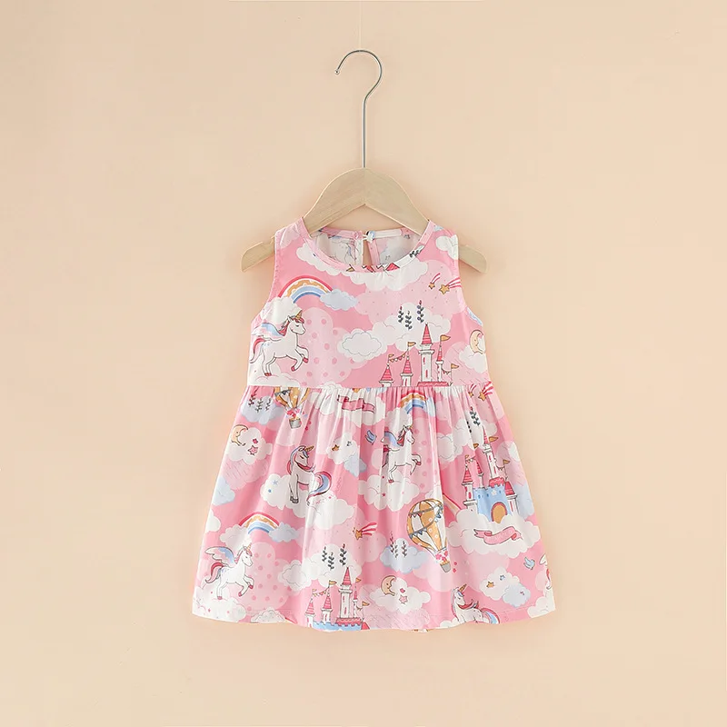 Robe fleurie sans manches en coton : tenue de princesse d'été pour fête – Image 9