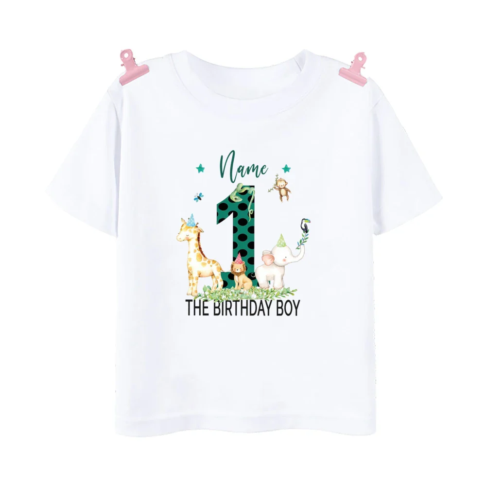 T-shirts d'anniversaire pour garçons de la famille Jungle – Image 5