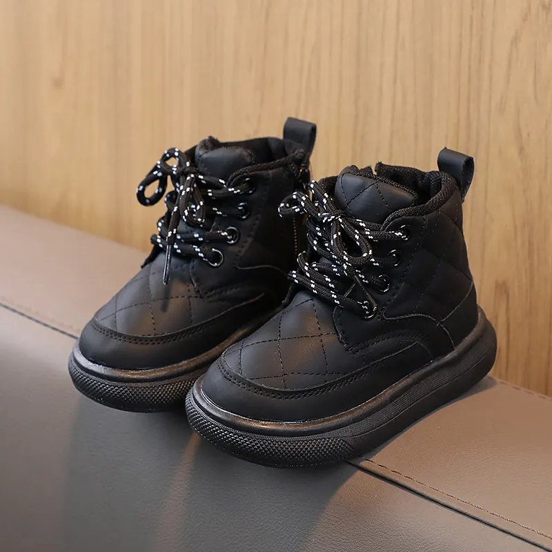 Bottes de neige à carreaux pour enfants – Image 4