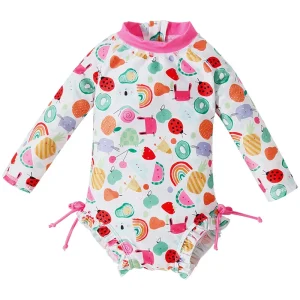 Maillot de bain à manches longues pour bébé fille - Jolie mode piscine
