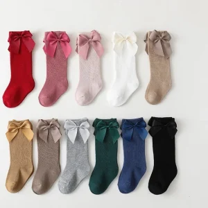 Chaussettes hautes pour bébés et filles