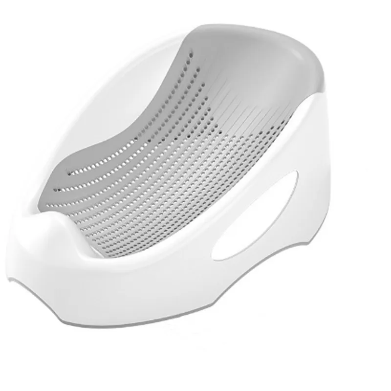 Support de bain en maille douce ergonomique pour nouveau-né, siège rehausseur de bain antidérapant pour bébé, assurant sécurité et confort (0-12 mois), convient aux baignoires et bassins – Image 8