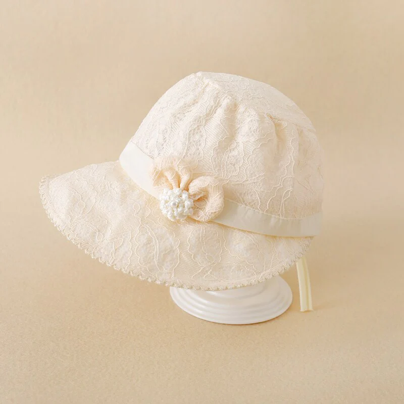 Joli chapeau de princesse en dentelle pour bébé fille – Image 7