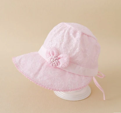 Joli chapeau de princesse en dentelle pour bébé fille – Image 2
