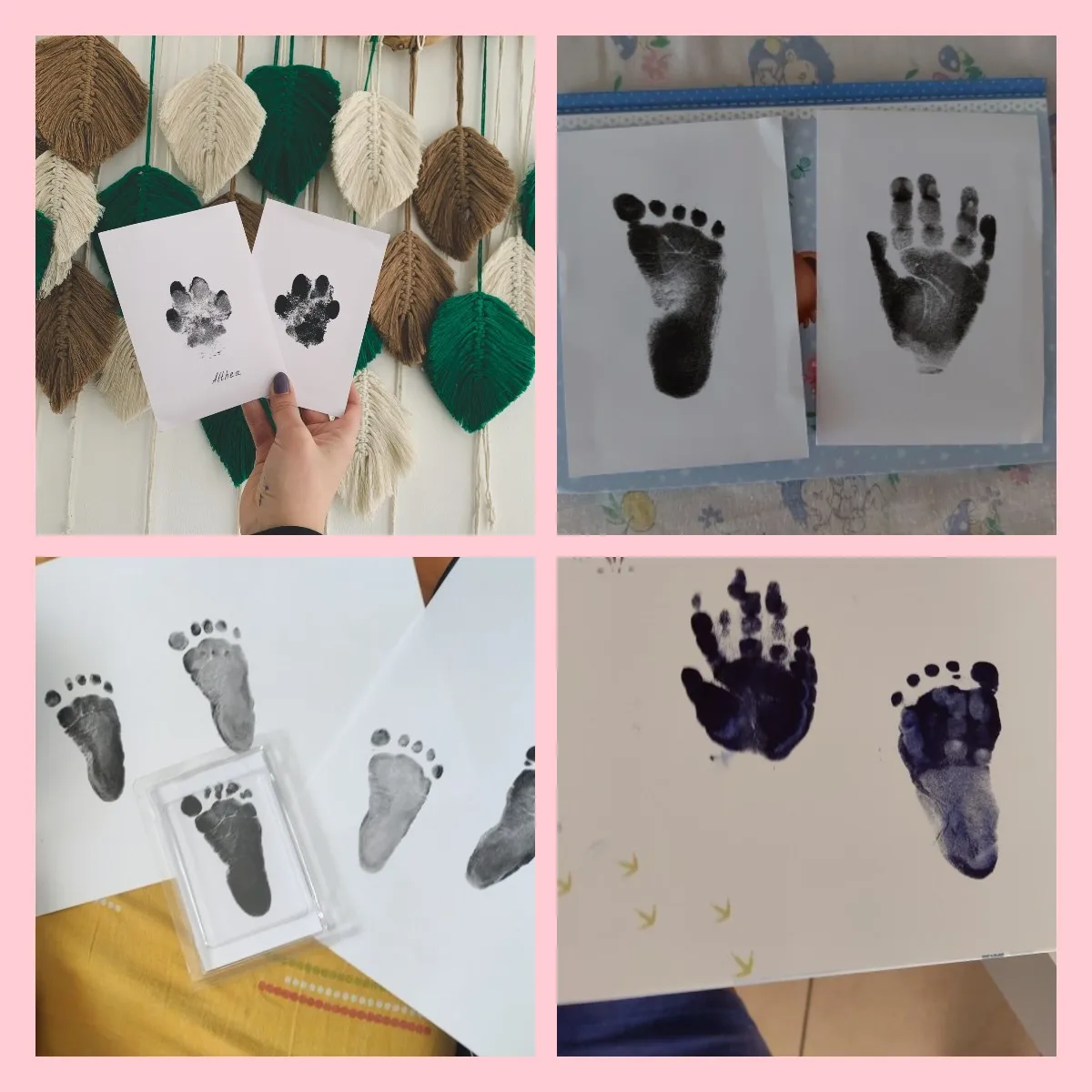 Kit d'empreintes de bébé non toxique - Souvenirs d'empreintes de mains et de pieds de nouveau-nés – Image 9