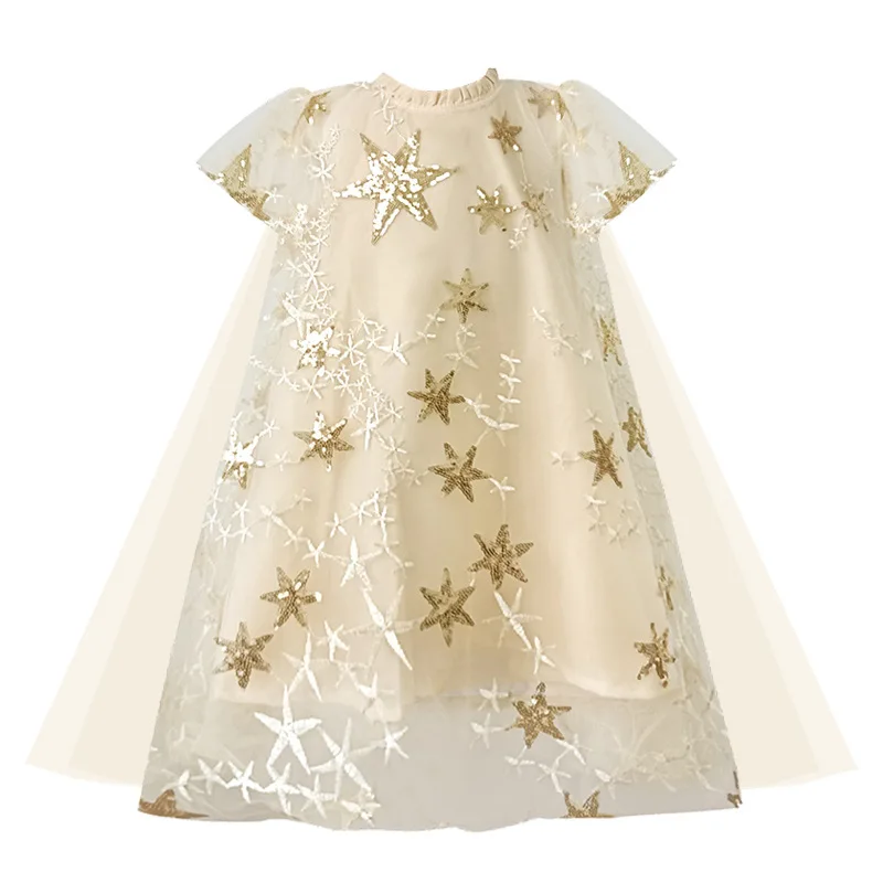 Robes de princesse à paillettes pour bébé, motif étoiles d'été – Image 4