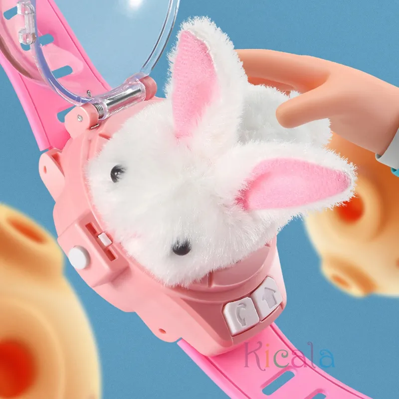 Montre jouet pour voiture : lumières LED, 2,4 GHz, cadeau d'anniversaire (lapin/crabe) – Image 2