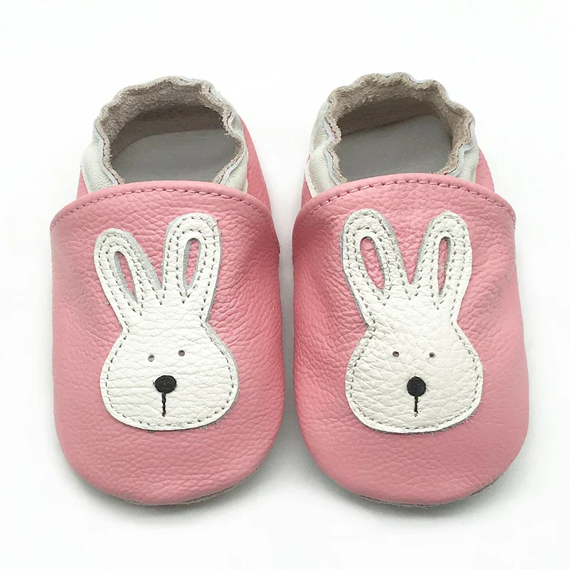Chaussons bébé en cuir de vache - Semelles souples, chaussures antidérapantes pour bébé – Image 8