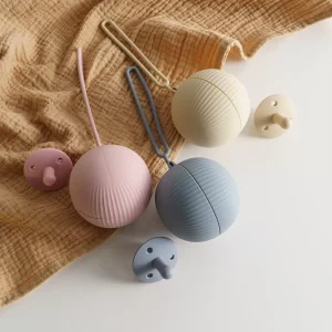 Porte-tétine pour bébé : boîte de rangement pour tétine en silicone sans BPA