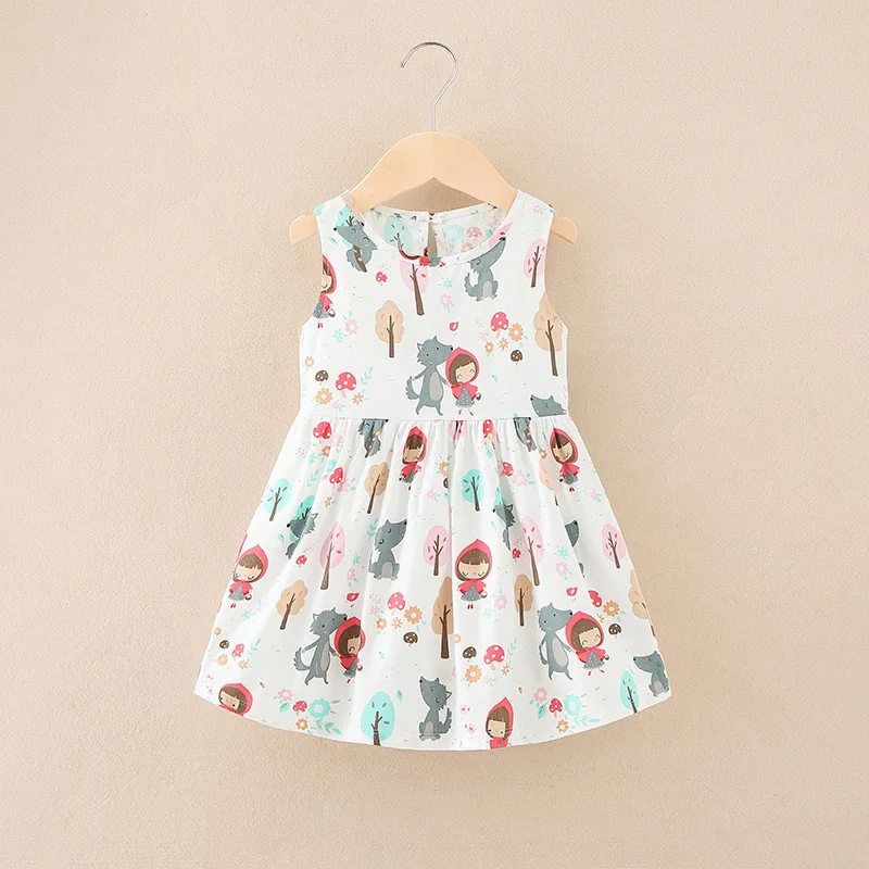 Robe fleurie sans manches en coton : tenue de princesse d'été pour fête – Image 6