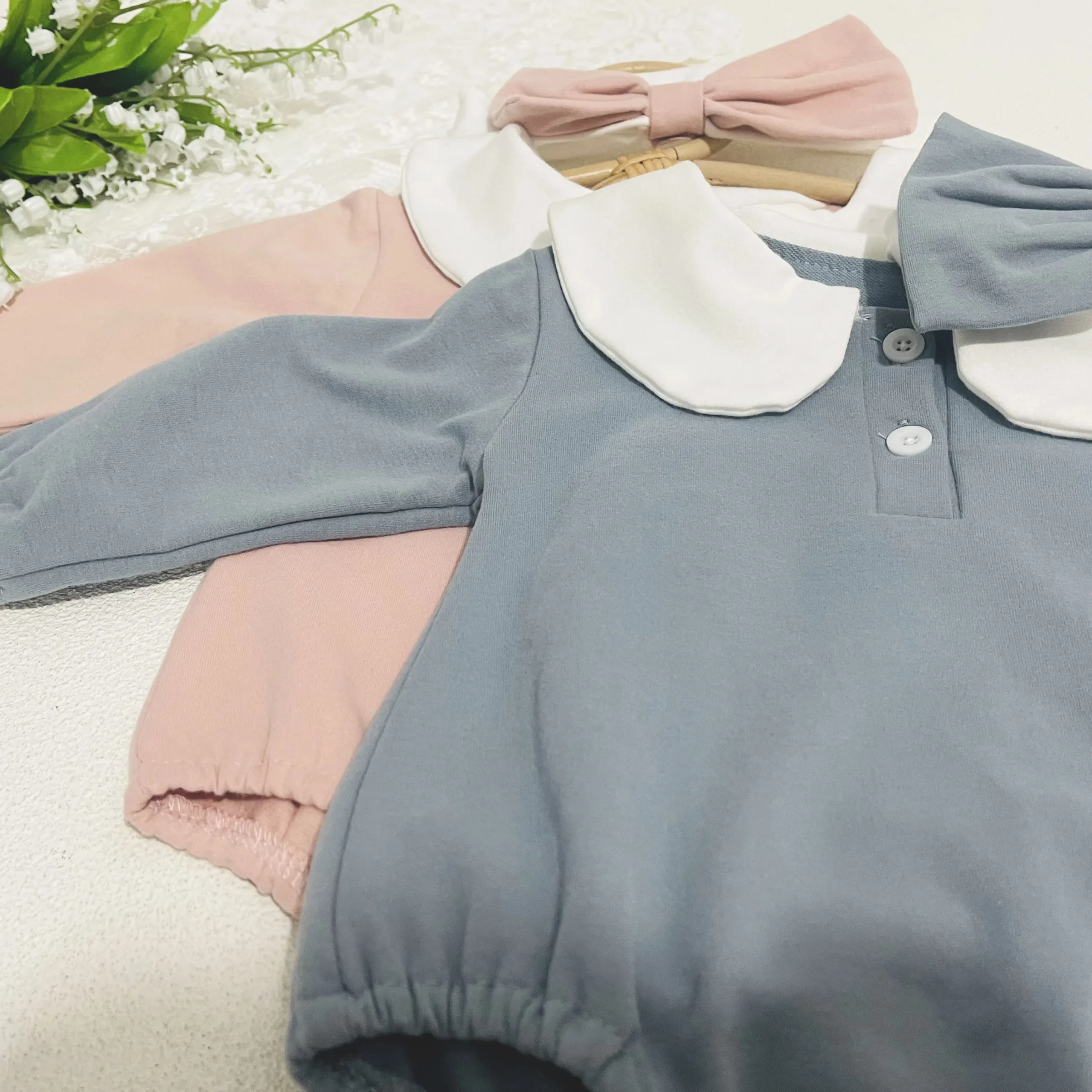 Ensemble body bébé à col – Image 8