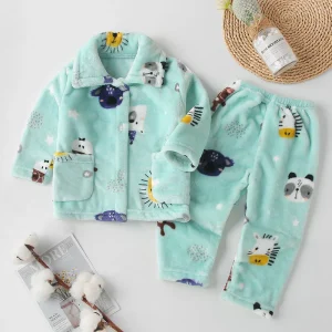 Pyjama d'hiver en flanelle pour enfants