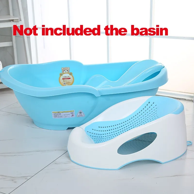Support de bain en maille douce ergonomique pour nouveau-né, siège rehausseur de bain antidérapant pour bébé, assurant sécurité et confort (0-12 mois), convient aux baignoires et bassins – Image 4