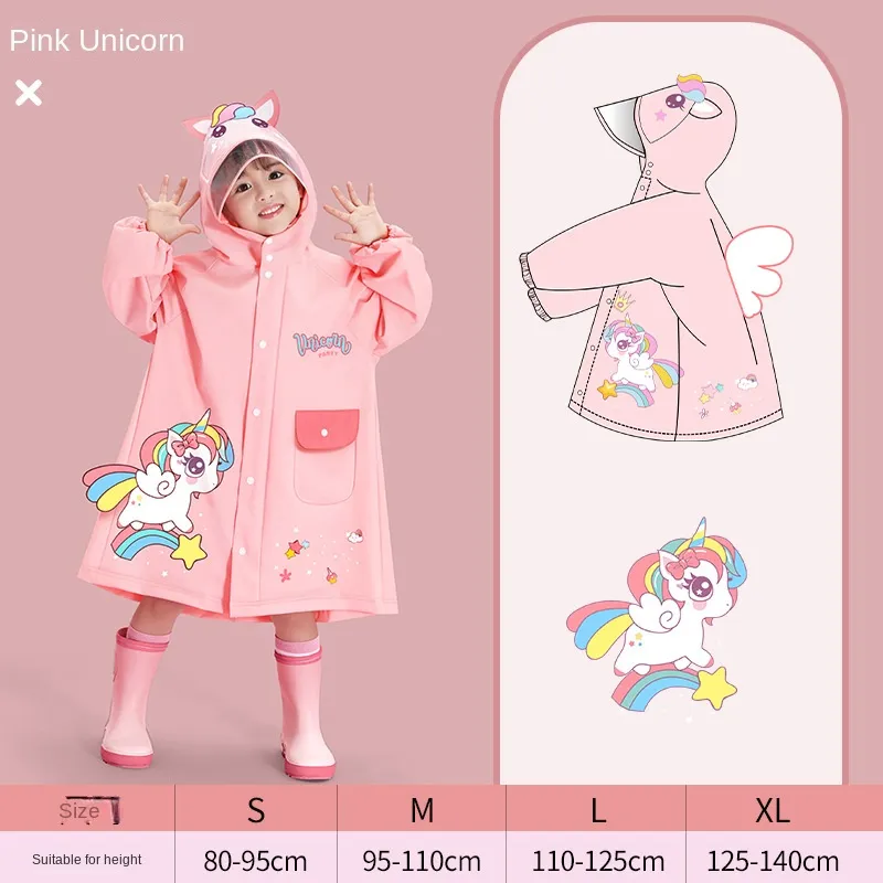 Imperméable de dessin animé avec sac de rangement – Image 7