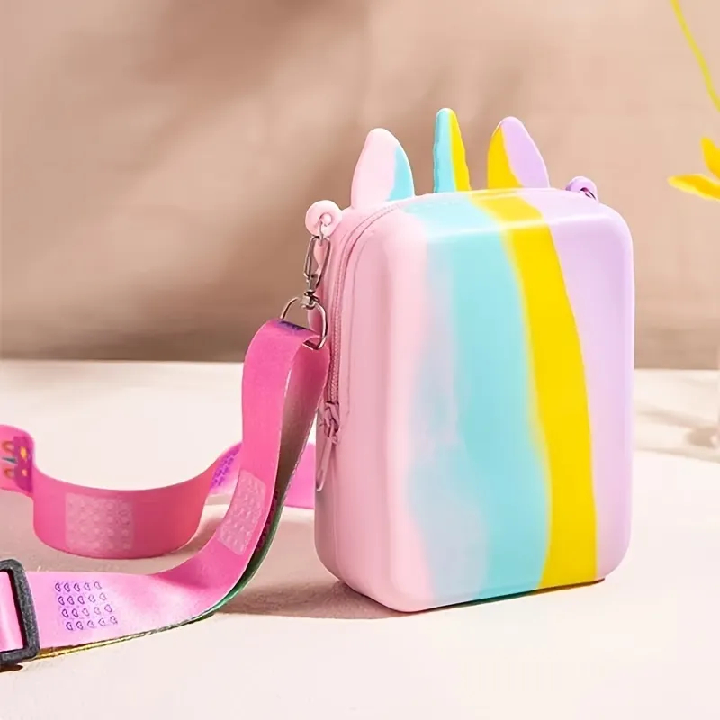 Porte-monnaie en silicone pour filles : joli sac en forme d'animal – Image 5