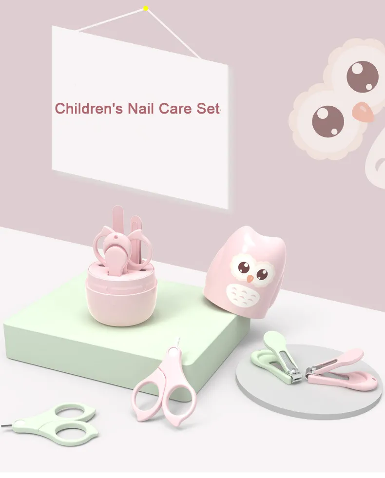 Coffret de soins des ongles pour bébé : ciseaux, coupe-ongles, pince à épiler dans une boîte portable – Image 9