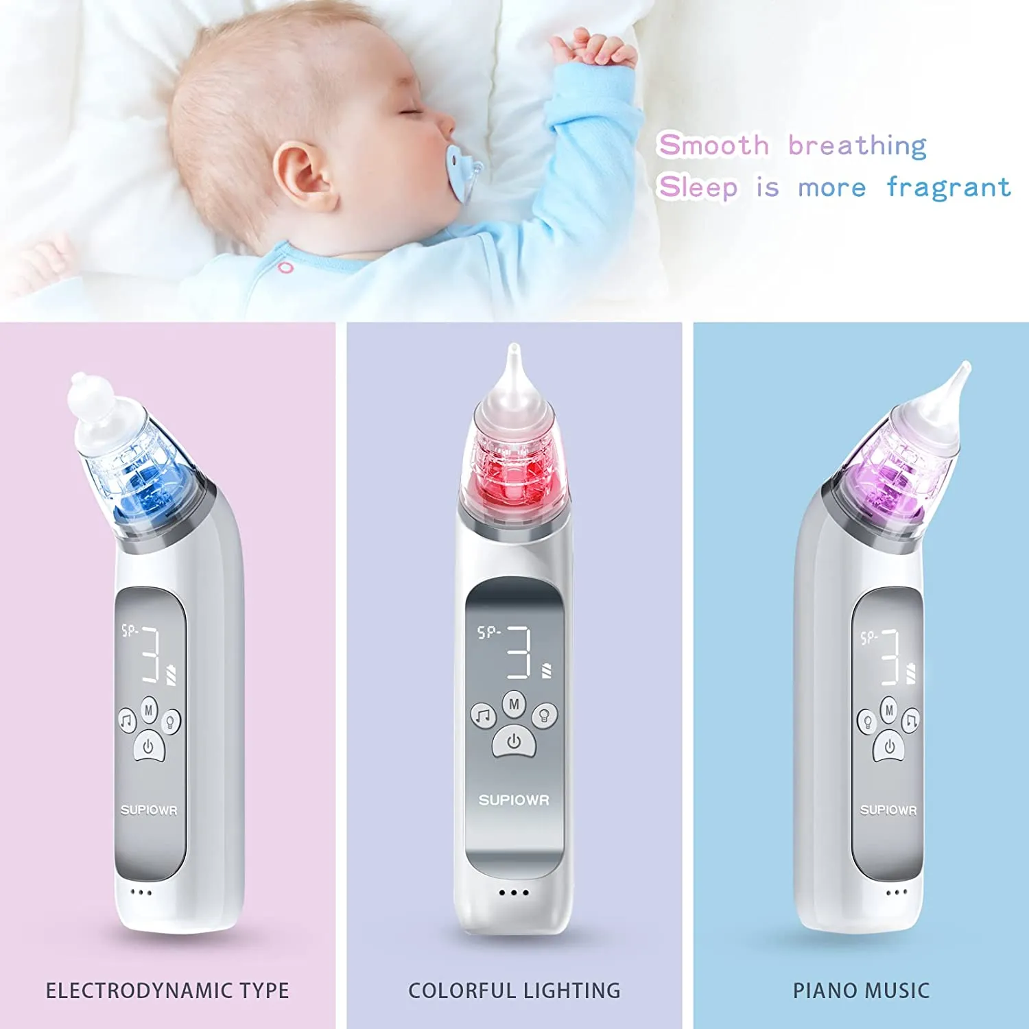 Aspirateur nasal électrique : aspiration nasale douce pour les bébés – Image 8