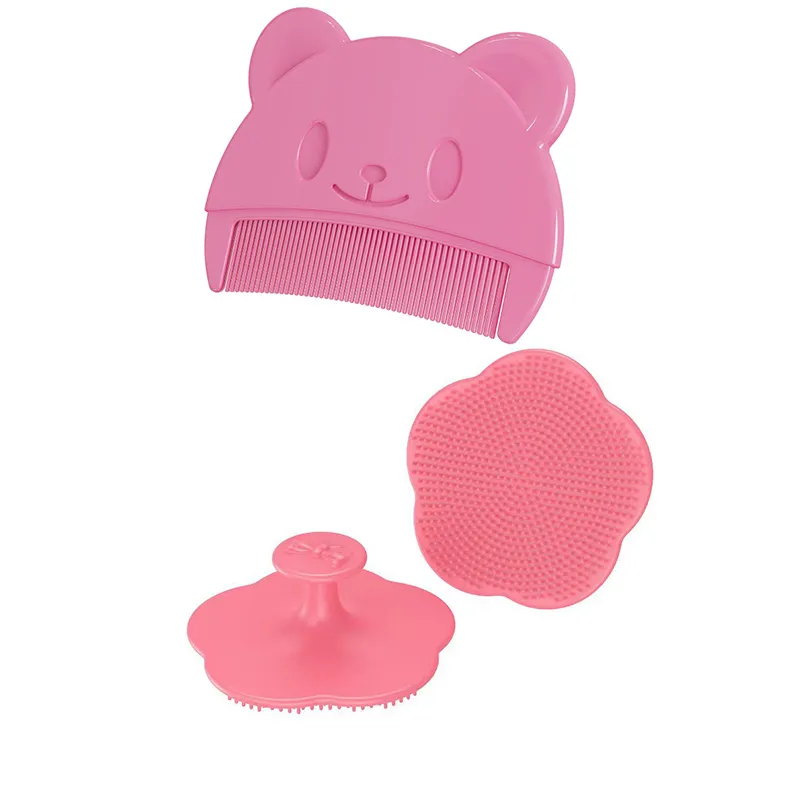 Ensemble de soins capillaires pour bébé : peigne pour la tête et peigne doux pour le bain – Image 7