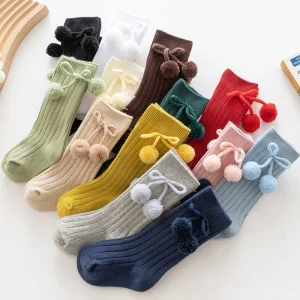 Chaussettes hautes pour bébés filles