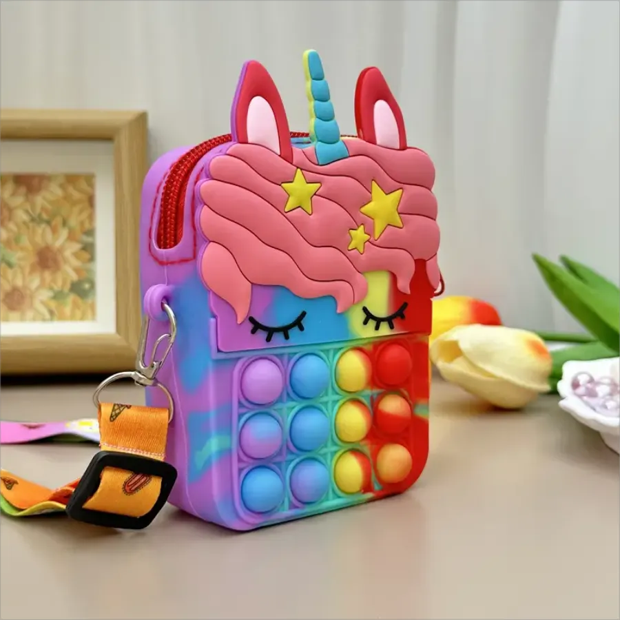 Porte-monnaie en silicone pour filles : joli sac en forme d'animal – Image 8