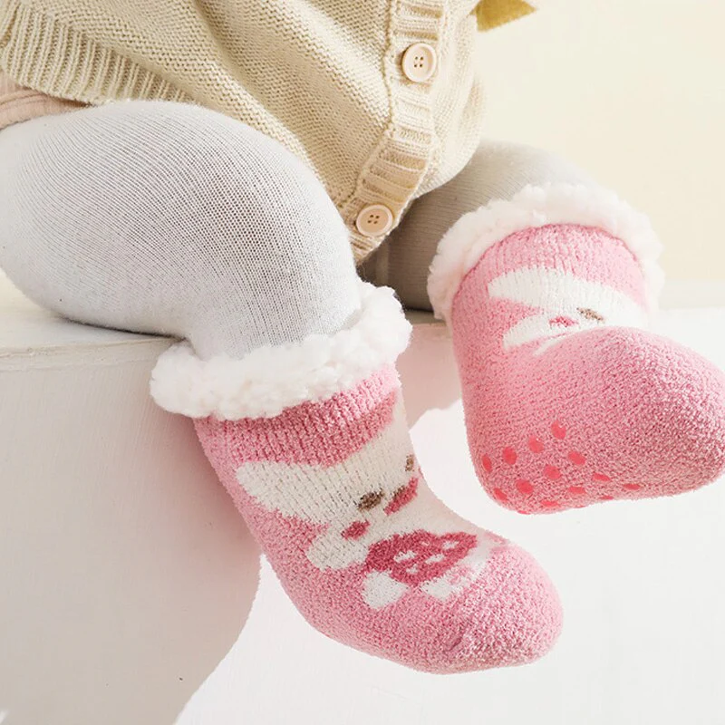 Chaussettes chaudes et épaisses en tissu éponge pour bébé – Image 8