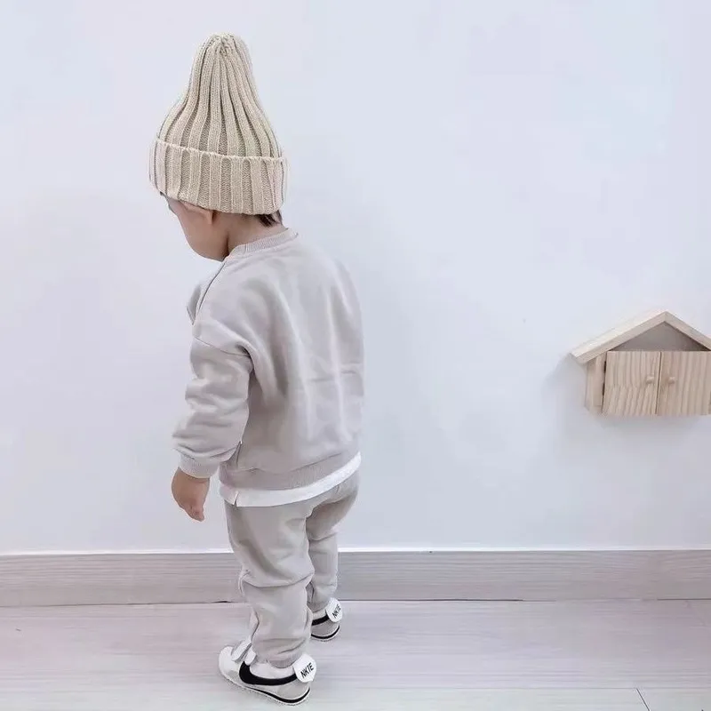 Bonnets tricotés pour bébé avec broderie ours - Chapeaux de dessin animé mignons – Image 6