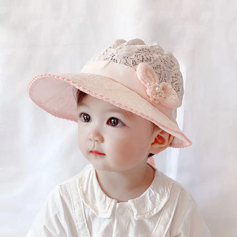 Joli chapeau de princesse en dentelle pour bébé fille – Image 9