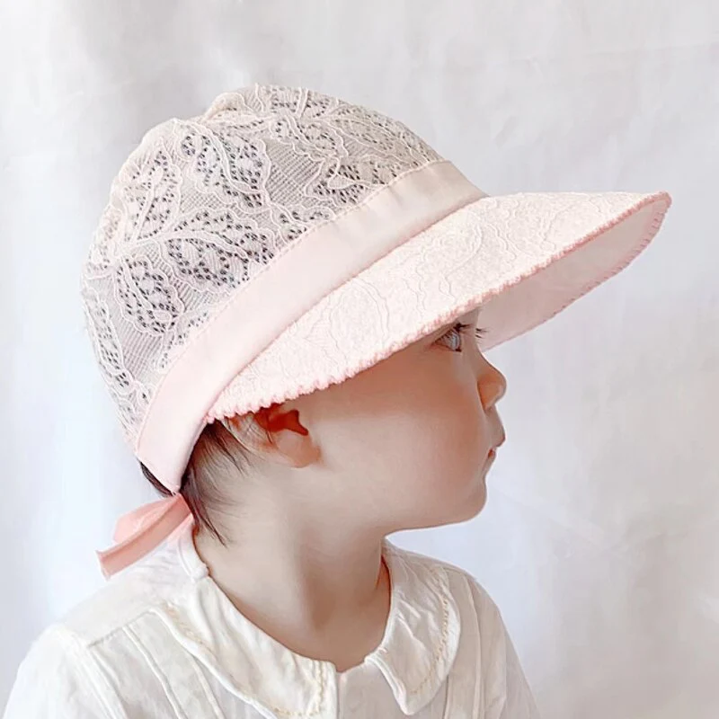 Joli chapeau de princesse en dentelle pour bébé fille – Image 6