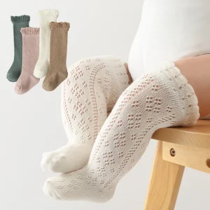 Chaussettes hautes creuses printemps/été pour bébé