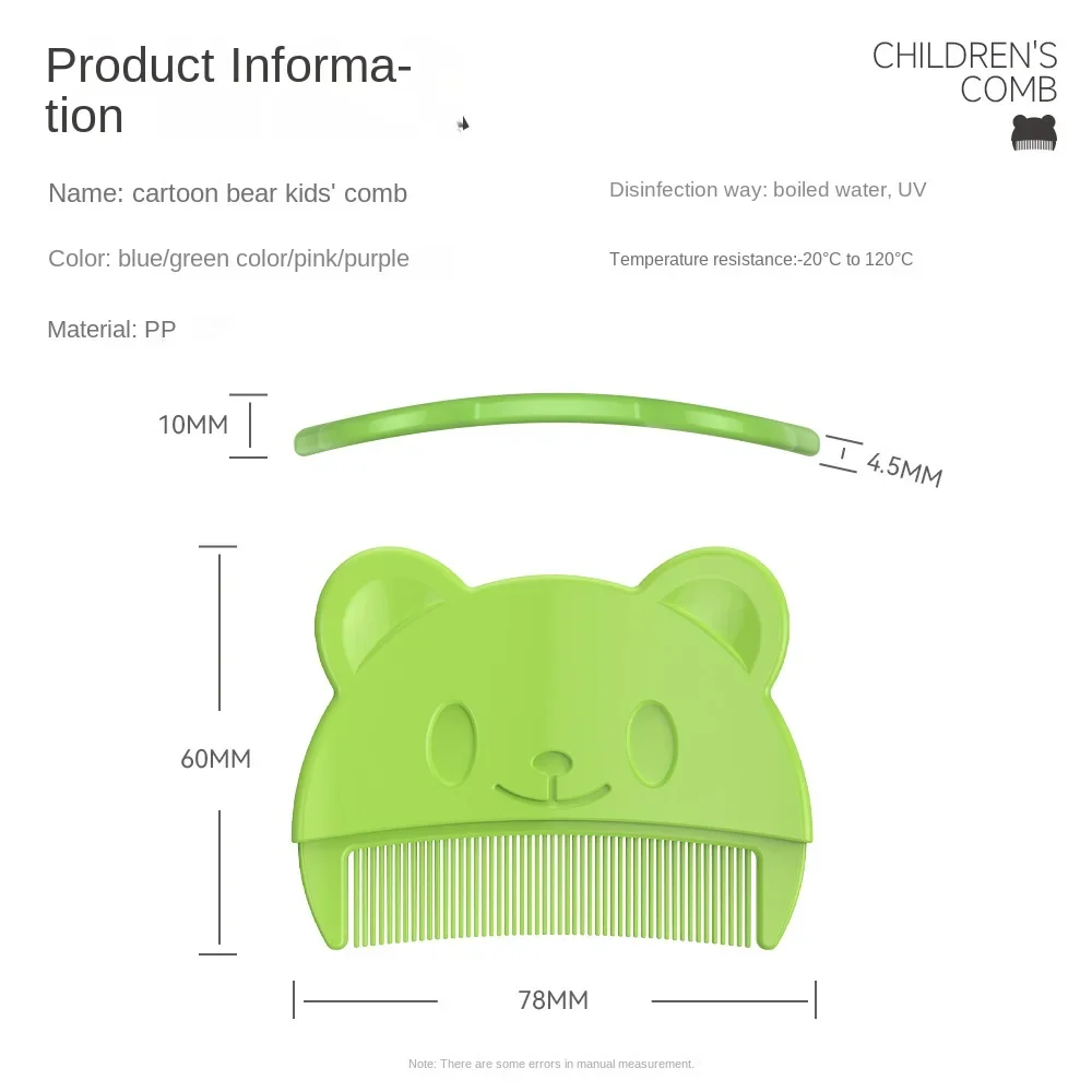 Ensemble de soins capillaires pour bébé : peigne pour la tête et peigne doux pour le bain – Image 9